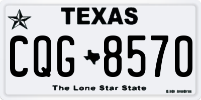 TX license plate CQG8570