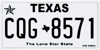 TX license plate CQG8571