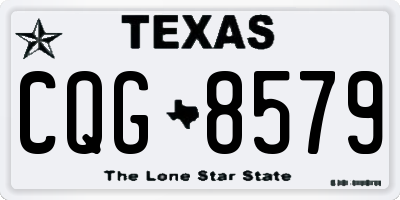 TX license plate CQG8579