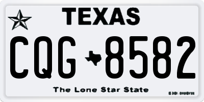 TX license plate CQG8582