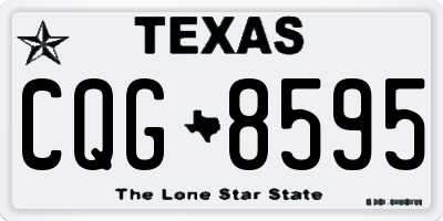 TX license plate CQG8595