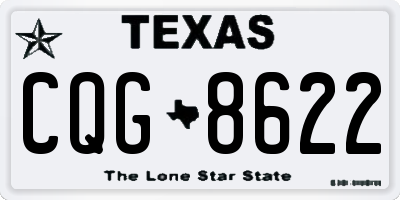TX license plate CQG8622