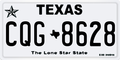 TX license plate CQG8628