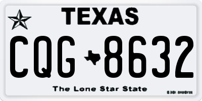 TX license plate CQG8632