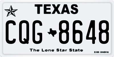 TX license plate CQG8648