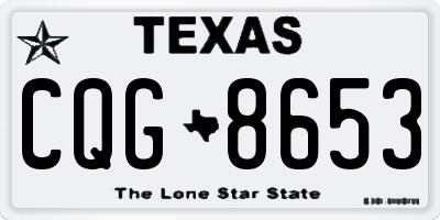 TX license plate CQG8653