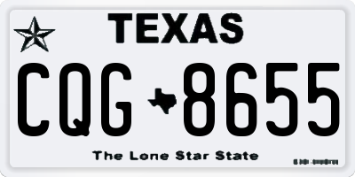 TX license plate CQG8655