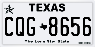 TX license plate CQG8656