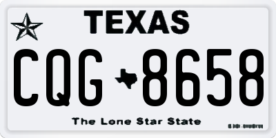 TX license plate CQG8658