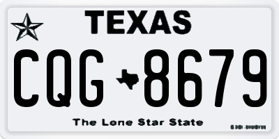 TX license plate CQG8679