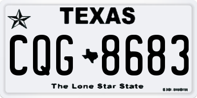 TX license plate CQG8683