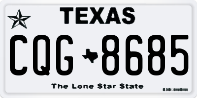 TX license plate CQG8685