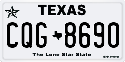 TX license plate CQG8690