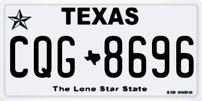 TX license plate CQG8696