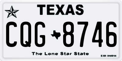 TX license plate CQG8746