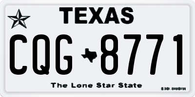 TX license plate CQG8771