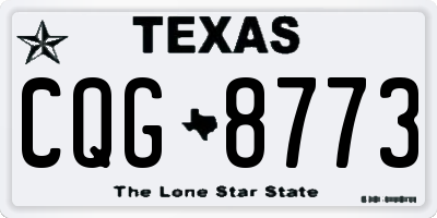 TX license plate CQG8773