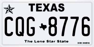 TX license plate CQG8776