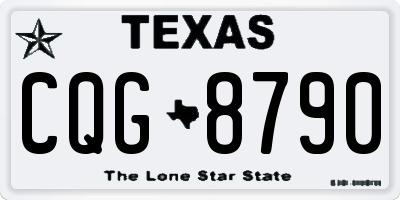 TX license plate CQG8790