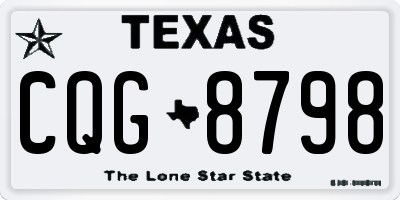TX license plate CQG8798