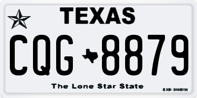TX license plate CQG8879