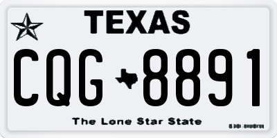 TX license plate CQG8891