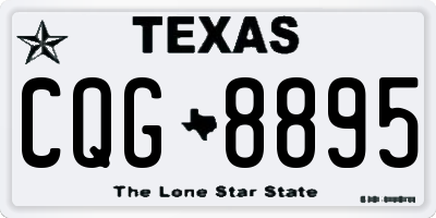 TX license plate CQG8895