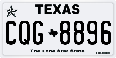 TX license plate CQG8896
