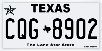 TX license plate CQG8902