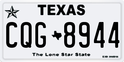 TX license plate CQG8944