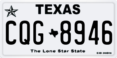 TX license plate CQG8946