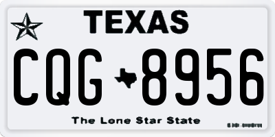 TX license plate CQG8956