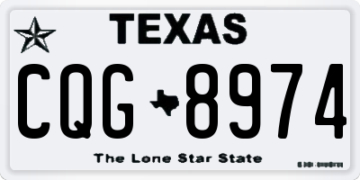 TX license plate CQG8974