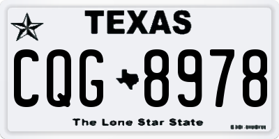 TX license plate CQG8978