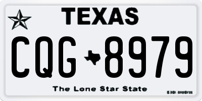 TX license plate CQG8979
