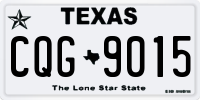 TX license plate CQG9015