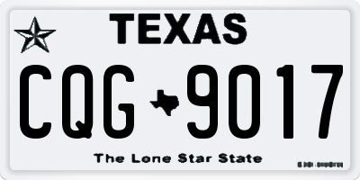 TX license plate CQG9017