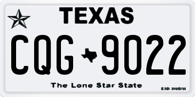 TX license plate CQG9022
