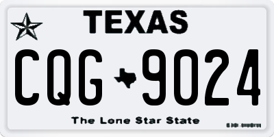 TX license plate CQG9024