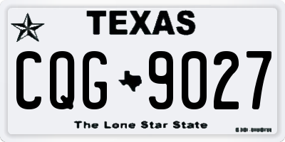 TX license plate CQG9027