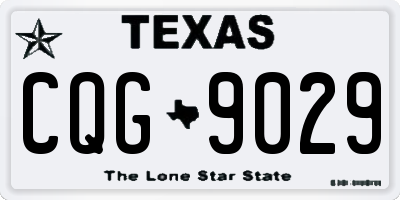 TX license plate CQG9029