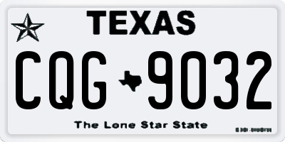TX license plate CQG9032