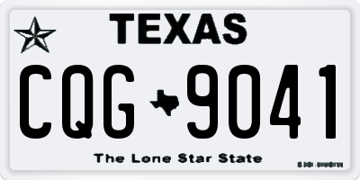 TX license plate CQG9041