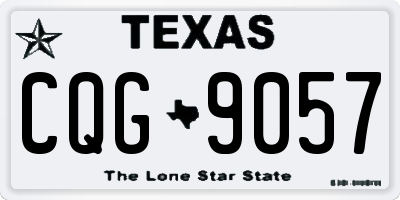 TX license plate CQG9057