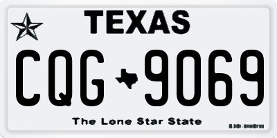 TX license plate CQG9069