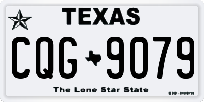 TX license plate CQG9079