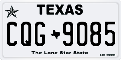 TX license plate CQG9085