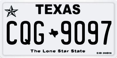 TX license plate CQG9097