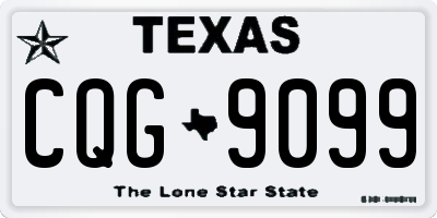 TX license plate CQG9099