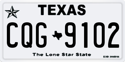 TX license plate CQG9102